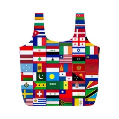 Flags Countries International Full Print Recycle Bag (m) by Sapixe