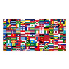 Flags Countries International Satin Shawl by Sapixe