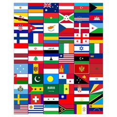 Flags Countries International Drawstring Bag (small) by Sapixe