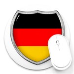 Flag German Germany Country Symbol Round Mousepads Front