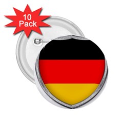 Flag German Germany Country Symbol 2 25  Buttons (10 Pack)  by Sapixe