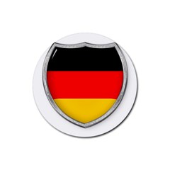 Flag German Germany Country Symbol Rubber Round Coaster (4 Pack)  by Sapixe