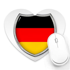 Flag German Germany Country Symbol Heart Mousepads by Sapixe