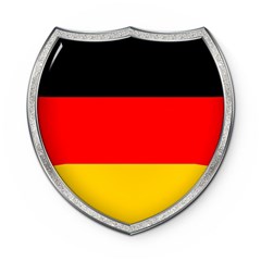 Flag German Germany Country Symbol Wooden Puzzle Round by Sapixe