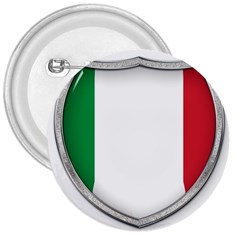 Flag Italy Country Italian Symbol 3  Buttons by Sapixe