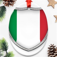 Flag Italy Country Italian Symbol Ornament (oval) by Sapixe