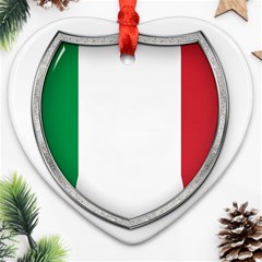 Flag Italy Country Italian Symbol Ornament (heart) by Sapixe