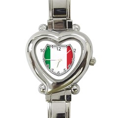 Flag Italy Country Italian Symbol Heart Italian Charm Watch by Sapixe