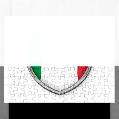 Flag Italy Country Italian Symbol Rectangular Jigsaw Puzzl by Sapixe