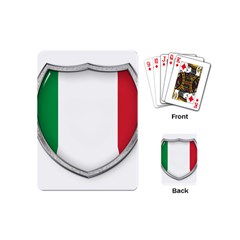 Flag Italy Country Italian Symbol Playing Cards Single Design (mini) by Sapixe