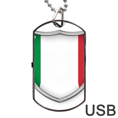 Flag Italy Country Italian Symbol Dog Tag Usb Flash (one Side) by Sapixe