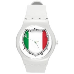 Flag Italy Country Italian Symbol Round Plastic Sport Watch (m) by Sapixe