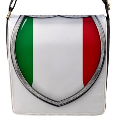 Flag Italy Country Italian Symbol Flap Closure Messenger Bag (s) by Sapixe