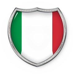 Flag Italy Country Italian Symbol Wooden Puzzle Round