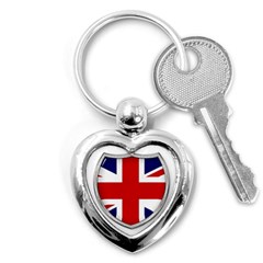 Flag Union Jack Uk British Symbol Key Chain (heart) by Sapixe