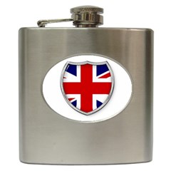 Flag Union Jack Uk British Symbol Hip Flask (6 Oz) by Sapixe