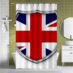 Flag Union Jack Uk British Symbol Shower Curtain 48  X 72  (small)  by Sapixe