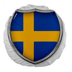 Flag Sweden Country Swedish Symbol Large 18  Premium Round Cushions