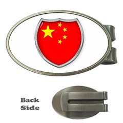 Flag China Country Nation Asia Money Clips (oval)  by Sapixe