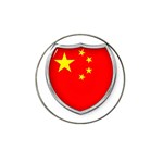 Flag China Country Nation Asia Hat Clip Ball Marker Front