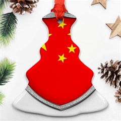 Flag China Country Nation Asia Christmas Tree Ornament (two Sides) by Sapixe