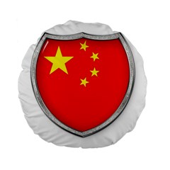 Flag China Country Nation Asia Standard 15  Premium Flano Round Cushions by Sapixe