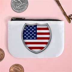 Flag Usa America American National Mini Coin Purse by Sapixe