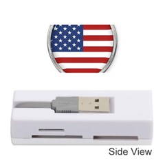 Flag Usa America American National Memory Card Reader (stick)