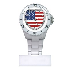 Flag Usa America American National Plastic Nurses Watch by Sapixe