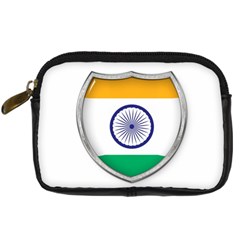 Flag India Nation Country Banner Digital Camera Leather Case by Sapixe