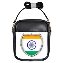 Flag India Nation Country Banner Girls Sling Bag by Sapixe