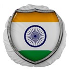 Flag India Nation Country Banner Large 18  Premium Round Cushions Front