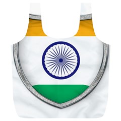 Flag India Nation Country Banner Full Print Recycle Bag (xl) by Sapixe