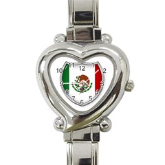 Flag Mexico Country National Heart Italian Charm Watch by Sapixe