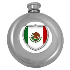 Flag Mexico Country National Round Hip Flask (5 Oz) by Sapixe