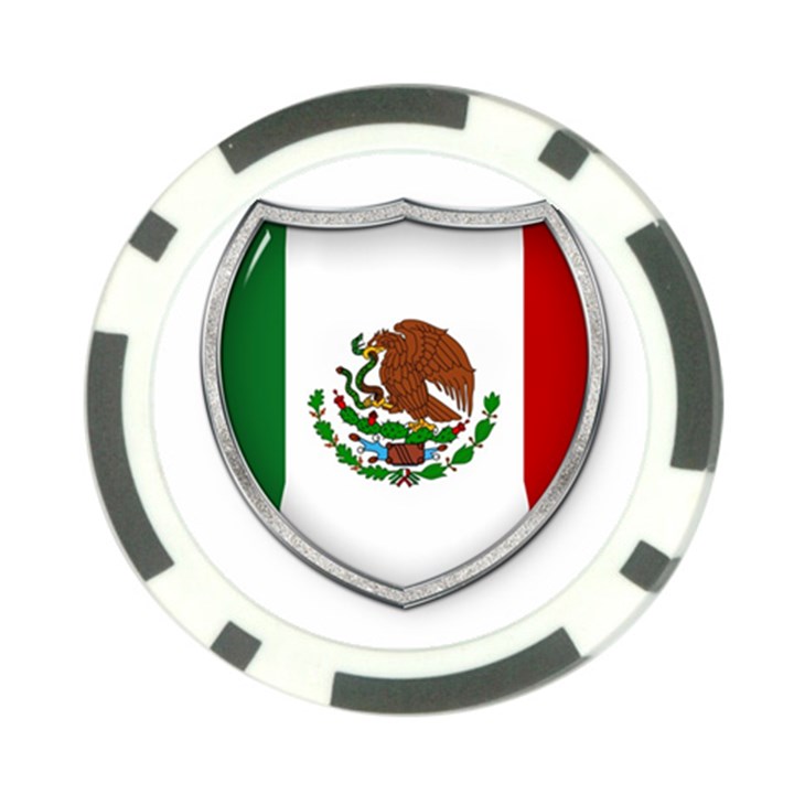 Flag Mexico Country National Poker Chip Card Guard (10 pack)