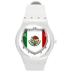 Flag Mexico Country National Round Plastic Sport Watch (m) by Sapixe