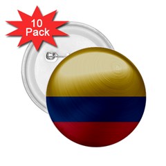 Colombia Flag Country National 2 25  Buttons (10 Pack)  by Sapixe