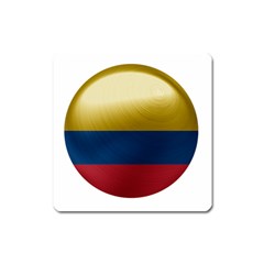 Colombia Flag Country National Square Magnet by Sapixe