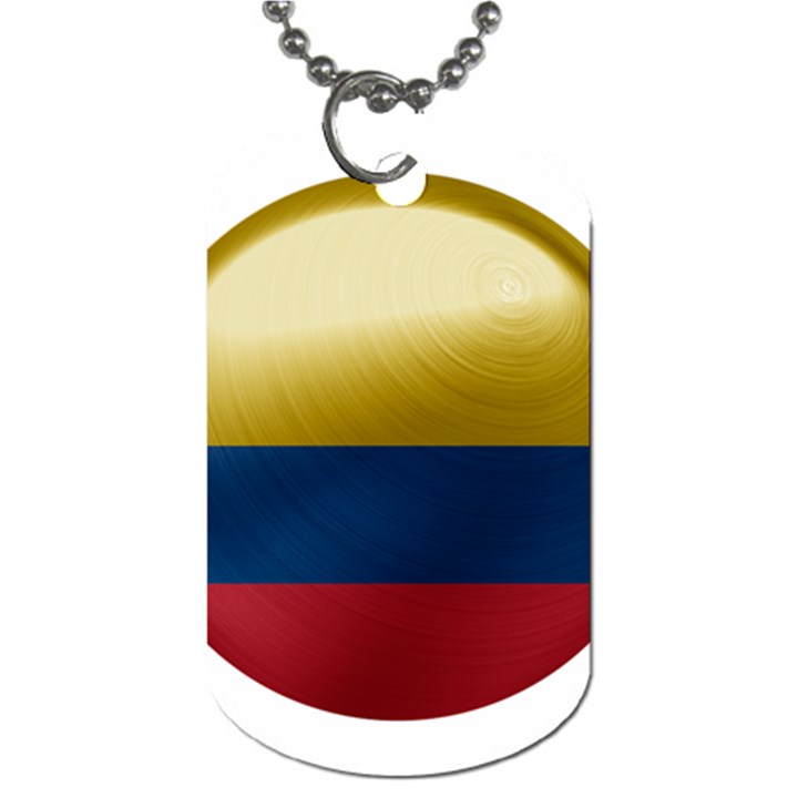 Colombia Flag Country National Dog Tag (One Side)