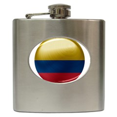 Colombia Flag Country National Hip Flask (6 Oz) by Sapixe