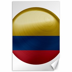 Colombia Flag Country National Canvas 12  X 18 