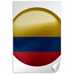 Colombia Flag Country National Canvas 24  X 36  by Sapixe