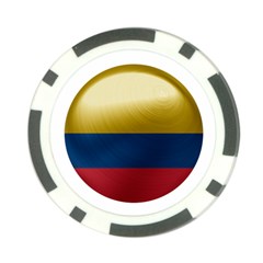 Colombia Flag Country National Poker Chip Card Guard by Sapixe