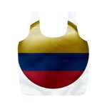 Colombia Flag Country National Full Print Recycle Bag (M) Back