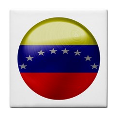 Venezuela Flag Country Nation Tile Coaster by Sapixe