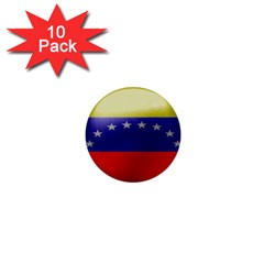 Venezuela Flag Country Nation 1  Mini Buttons (10 Pack)  by Sapixe