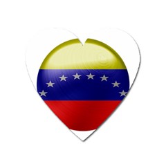 Venezuela Flag Country Nation Heart Magnet by Sapixe