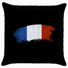 Flag France Flags French Country Throw Pillow Case (black) by Sapixe