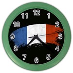 Flag France Flags French Country Color Wall Clock Front